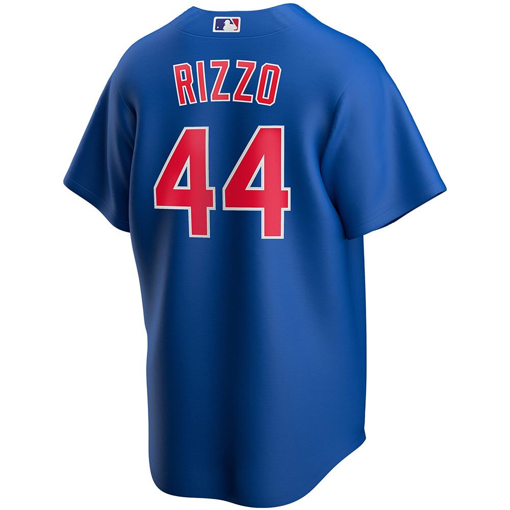Mens Chicago Cubs Anthony Rizzo Cool Base Replica Jersey Blue